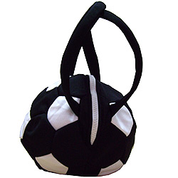 Чанта "Футболна топка" - черна